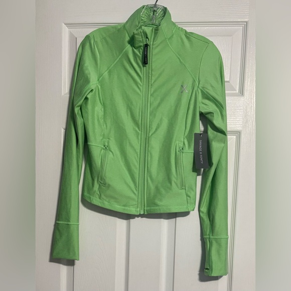Sale! Savage X Fenty Neon Green Active Jacket - Picture 6 of 8